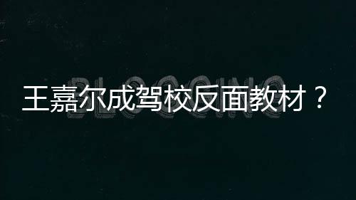 尔成挡倒回事车是王嘉王怎么挂空驾校教材嘉尔反面