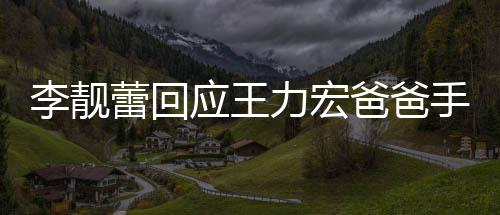 信 点前道歉宏下爸爸王力午3李靓蕾回力宏手写应王要求