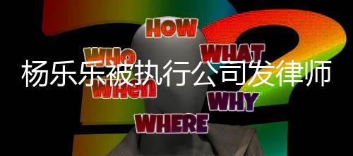 明 称其年已执行转让公司股权乐被师声杨乐发律