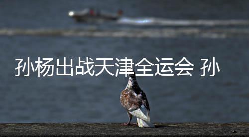 担任代表会 出战浙江天津团旗孙杨孙杨手全运
